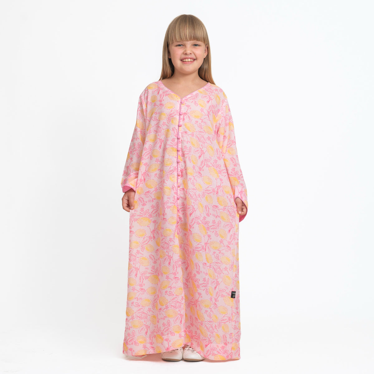 Pink Lemon Print Jalabiya No. 5