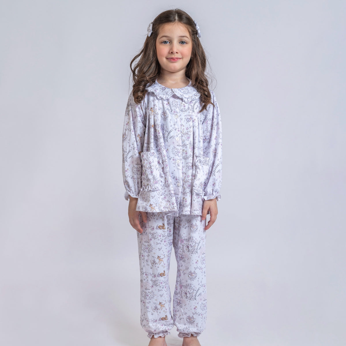 Girls' Pajama with Hair Clips No. 75