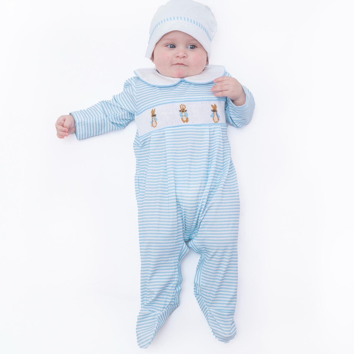 Blue Bunny Smocked Baby Set No. 146