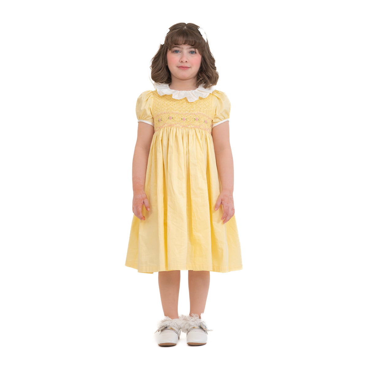 Yellow Rosebud Smocked Dress No. 153