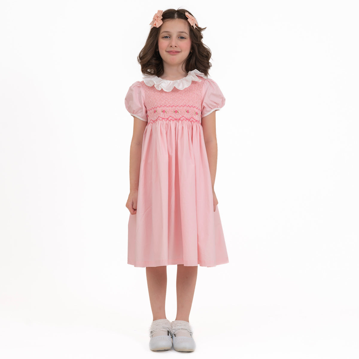 Pink Rosebud Smocked Dress No. 154